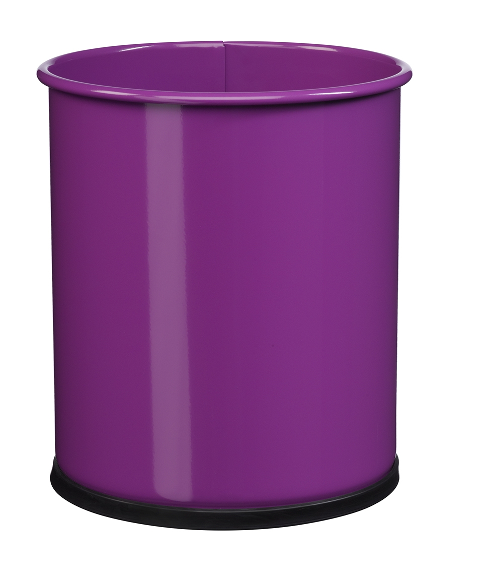 Corbeille à papier Rossignol Papea 15L Noir non perforé à 29,52 €