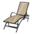 Acheter Bain de soleil noir aluminium et assise en textilène beige