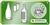 Acheter Autocollants Tri du vert vert sachet de 5