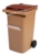 Acheter Conteneur à déchets 140 litres beige marron Barre Ventrale
