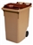Acheter Conteneur à déchets 340 litres beige marron