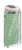 Acheter poubelle exterieure a grille beige / gris manganese sur poteau