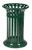 Acheter Poubelle exterieure metal vert 60 litres Rossignol