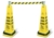 Acheter Barriere de securite Rubbermaid portable + ruban