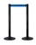 Acheter Barriere extensible colonne aluminium noir ruban bleu
