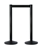 Acheter Barriere extensible colonne aluminium noir ruban noir