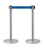 Acheter Barriere extensible colonne inox ruban bleu