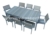 Acheter Table de jardin a rallonge 240 cm teck composite 6 chaises 2 fauteuils