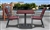 Acheter Table bistrot carree aluminium resine tressee fauteuils resine Kaiman