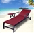 Acheter Bain de soleil resine tressee aluminium Kaiman bordeaux avec tablette