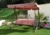 Acheter Balancelle de jardin 3 places Miami assise textilène lie de vin