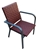 Acheter Fauteuil de jardin resine tressee Kaiman empilable croco bordeaux