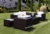 Acheter Salon de jardin resine tressee Kaiman croco chocolat