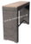 Acheter Mange debout resine tresse brun brossé plateau teck 144 x 40