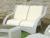 Acheter Canapé resine tressee Mumbai 2 places blanc