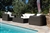 Acheter Salon de jardin resine tressee Mikonos fil rond prestige 4 places