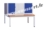 Acheter Socle banc assise en bois pour vestiaire industrie propre 3 colonnes
