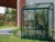 Acheter Serre adossée aluminium laqué vert et polycarbonate transparent de 0,7 mm.
