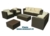 Acheter Salon de jardin resine tressée Loft Chocolat