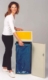 Acheter Container tri selectif 69 litres Jaune avec support sac