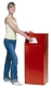 Acheter Container tri selectif avec trappe 69 litres rouge