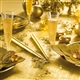 Acheter Nappe papier Noel jetable Or 1,20 x 25 m en rouleau