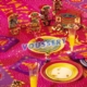 Acheter Rouleaux papier damassé XMAS aubergine 1,20 x 25 m