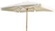 Acheter Parasol rectangulaire bois et coton ecru