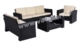 Acheter Salon de jardin resine tressee 6 places superieur