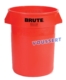 Acheter Conteneur Brute Rubbermaid rond 167 Litres rouge