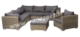 Acheter Salon de jardin osier tresse 7 places 3 angles