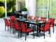 Acheter Fauteuil de jardin noir en aluminium et assise rouge en textilène