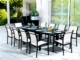 Acheter Fauteuil de jardin noir en aluminium et assise blanche en textilène