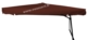 Acheter Parasol en acier epoxy noir carre toile chocolat en polyester 160g/m2