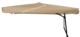 Acheter Parasol en acier epoxy noir carre toile beige en polyester 160g/m2