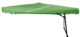 Acheter Parasol en acier epoxy noir carre toile vert anis en polyester 160g/m2