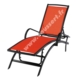 Acheter Bain de soleil aluminium textilène couleur rouge