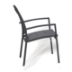 Acheter Fauteuil de jardin gris en aluminium et assise grise en textilène