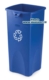 Acheter Conteneur Rubbermaid tri selectif carr» bleu logo recyclage 87 Litres