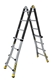 Acheter Echelle articulee pro telescopique 1,25 m / 5,10 aluminium Centaure