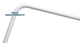 Acheter Barre de rideau de douche d angle 80 x 80 cm