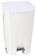 Acheter Poubelle mobile a pedale 120 L blanc