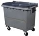 Acheter Conteneur à déchet 4 roues 660 Litres couvercle gris barre ventrale