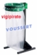 Acheter Collecteur dechet poteau 110 litres sur socle VERT