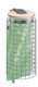 Acheter poubelle exterieure a grille beige / gris manganese sur poteau