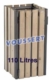 Acheter Corbeille bois Eden 110 litres carrée sans couvercle