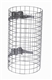Acheter Entourage grille pour poubelle exterieure acier galvanise