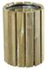 Acheter Poubelle bois exterieure Rossignol 20 L ronde murale