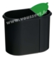 Acheter Poubelle tri selectif Rossignol bureau noir vert