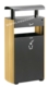 Acheter Cendrier exterieur corbeille Rossignol 12L  60L gris manganese dore
